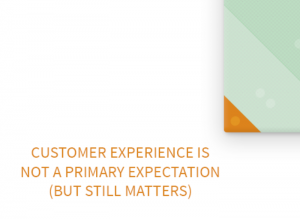 companies with low promise & positioning and low customer effort must still care about customer experience